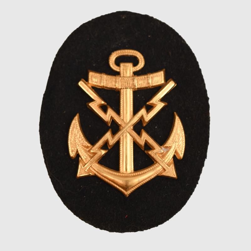 GERMAN WWII PETTY OFFICER NAVAL TELEPRINTER ARM BADGE.