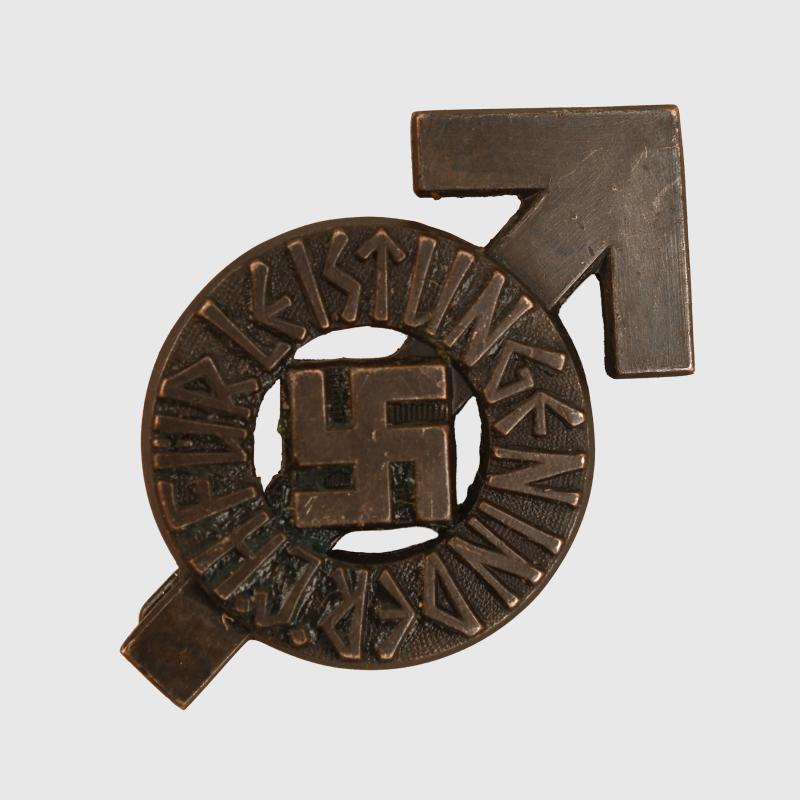 GERMAN WWII HITLER YOUTH PROFICIENCY BADGE.