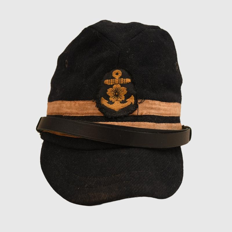 JAPANESE WWII NAVAL OFFICERS FIELD CAP.