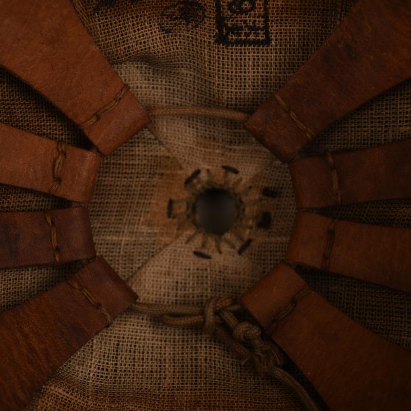 JAPANESE WWII TANKERS HELMET WITH ULTRA RARE GOGGLES.