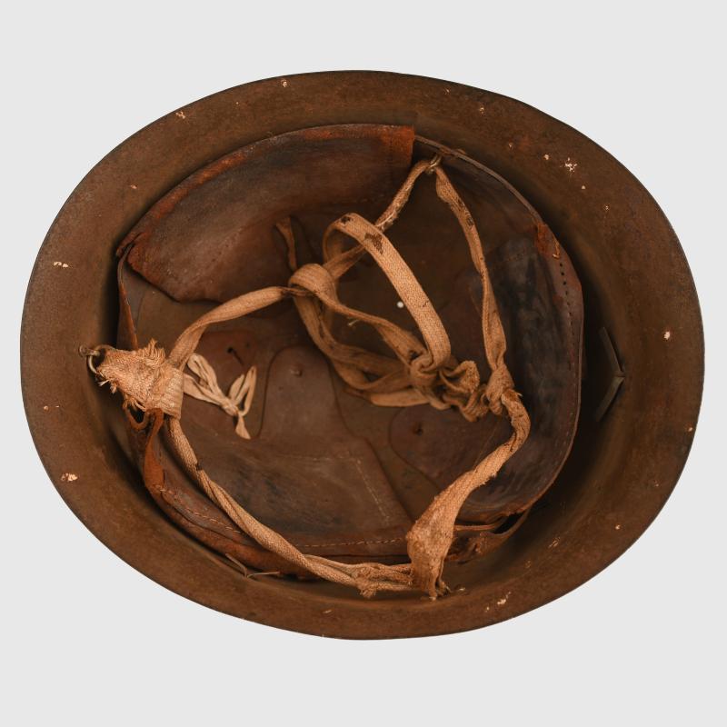 JAPANESE WWII NAVAL COMBAT HELMET.