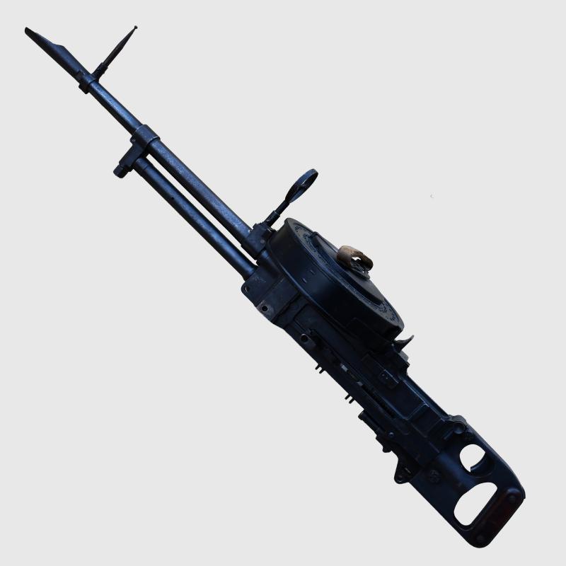 BRITISH WWII VICKERS K GUN, DE-ACTIVATED.