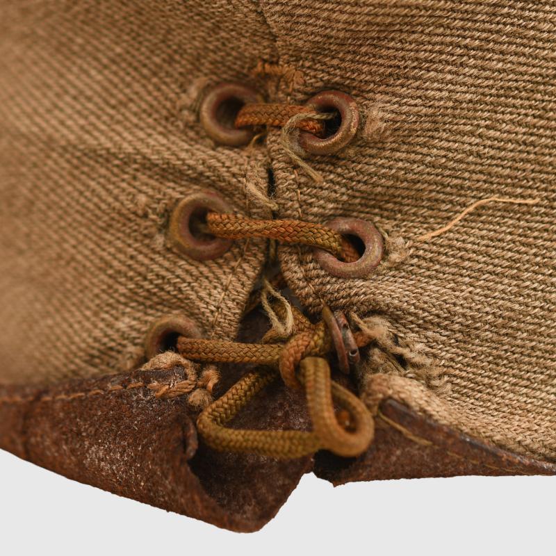 JAPANESE WWII ARMY OFFICERS TROPICAL MATERIAL CAP.