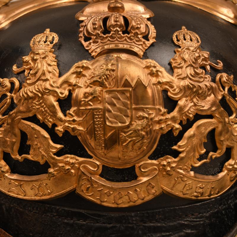 GERMAN WWI BAVARIAN CAVALRY OFF PICKLEHAUBE CASED.