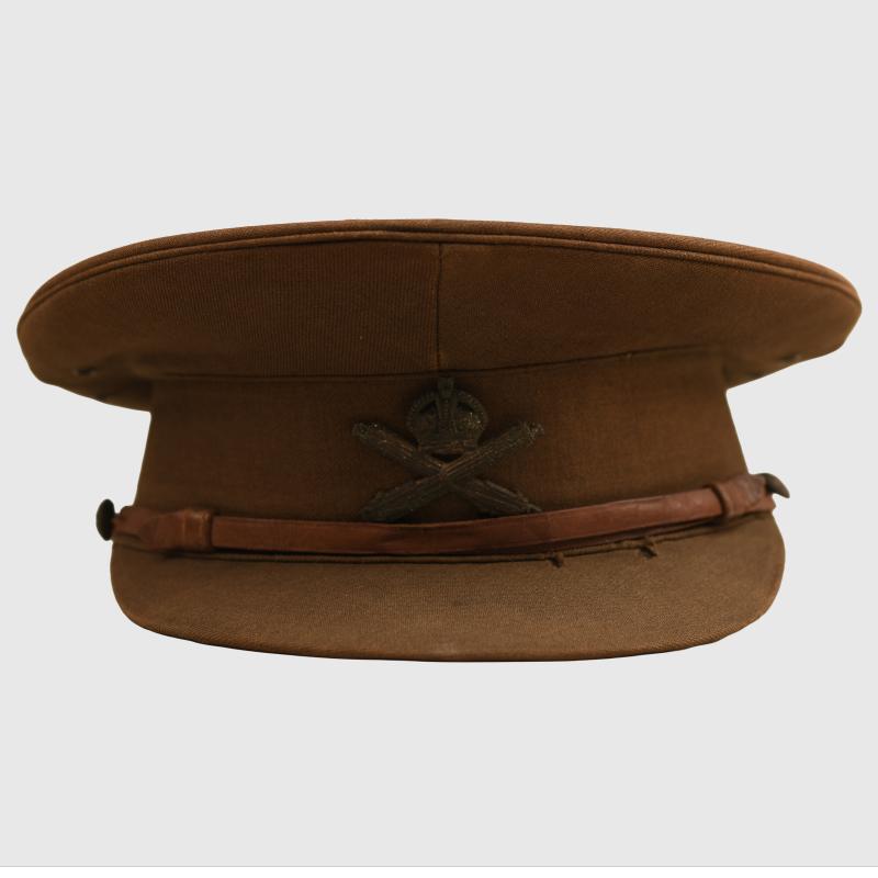 BRITISH WWI MACHINE GUN CORPS OFFICERS STIFF TOP CAP.