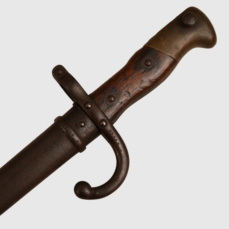 FRENCH 1870 GRAS BAYONET WITH AMERICAN HISTORICAL CONNECTIONS.
