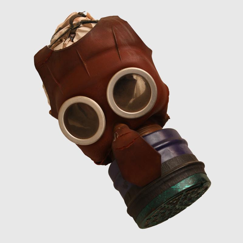 BRITISH WWII MICKEY MOUSE CHILD’S GAS MASK.