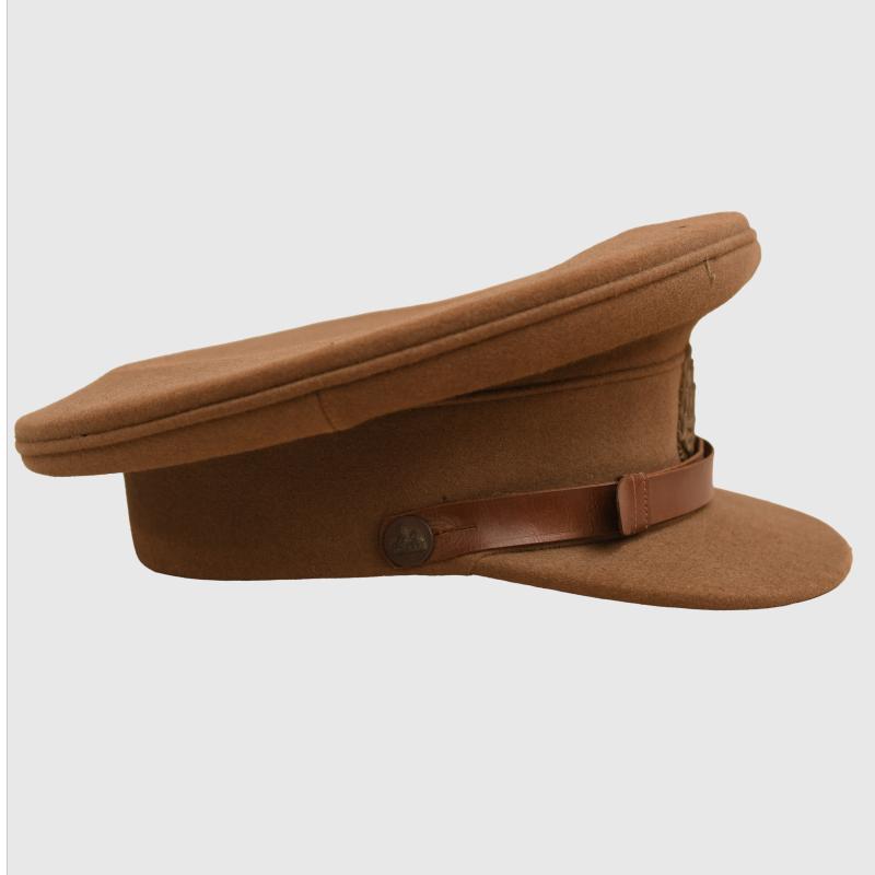 BRITISH WWII MID WAR PERIOD NORHAMPTONSHIRE REGIMENT OFFICERS VISOR CAP.