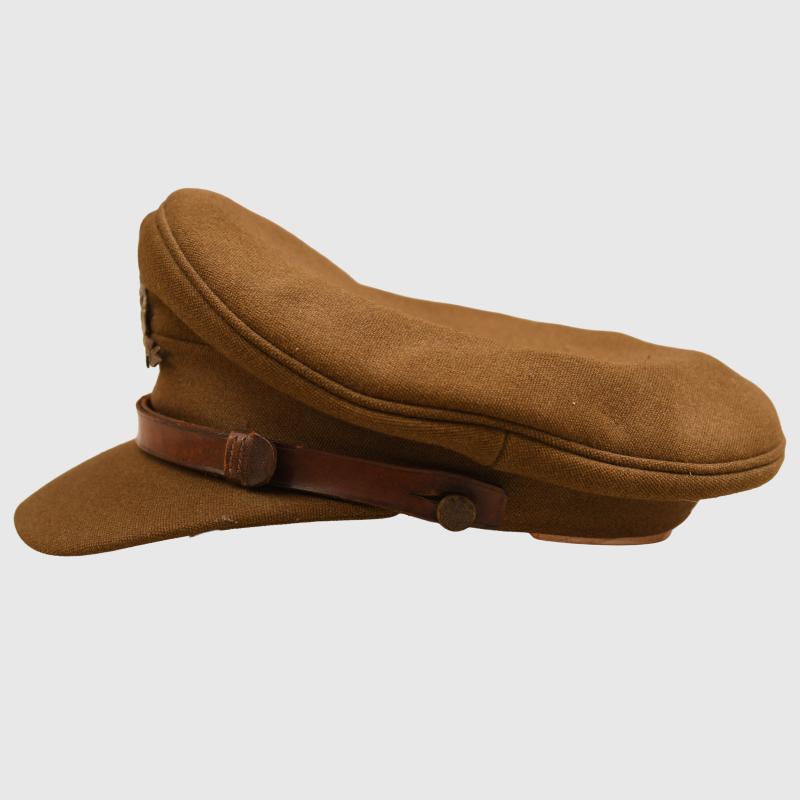 BRITISH WWII WEST RIDING REGIMENT OFFICERS VISOR CAP.