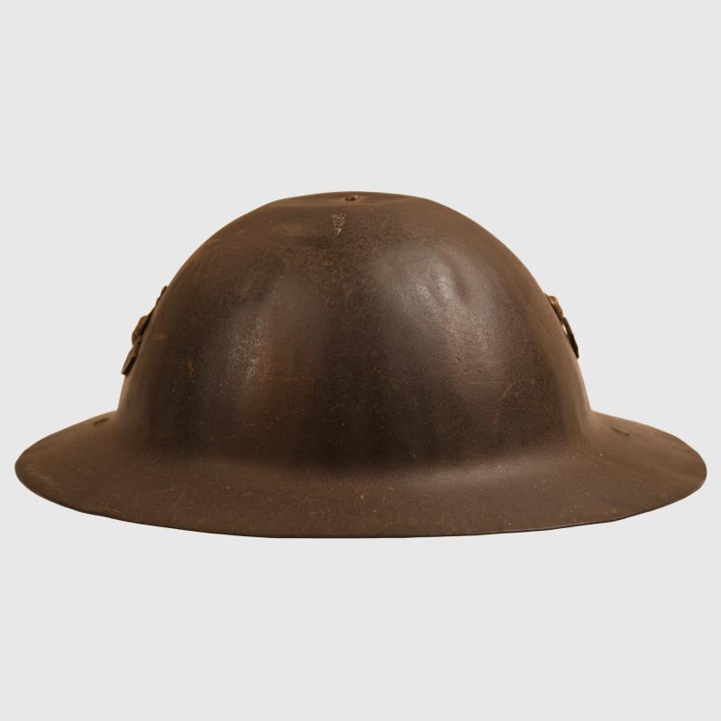 BRITISH WWI SOMERSET LIGHT INFANTRY SOUVENIR HELMET.