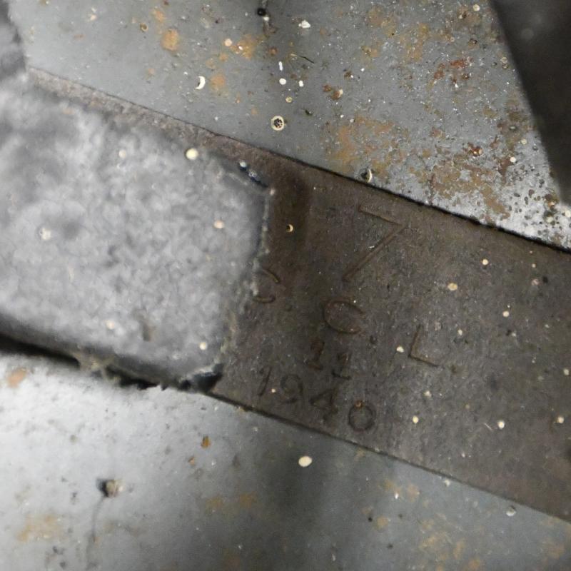 BRITISH WWII GENERAL POST OFFICE BRODIE HELMET.