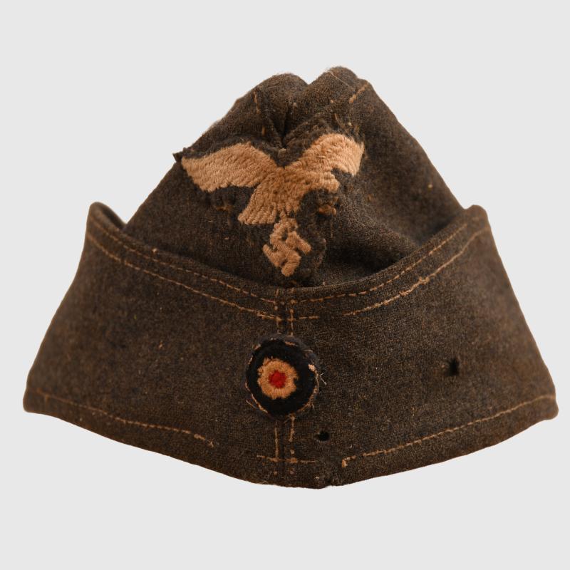 GERMAN WWII LUFTWAFFE ENLISTED RANKS OVERSEAS CAP.