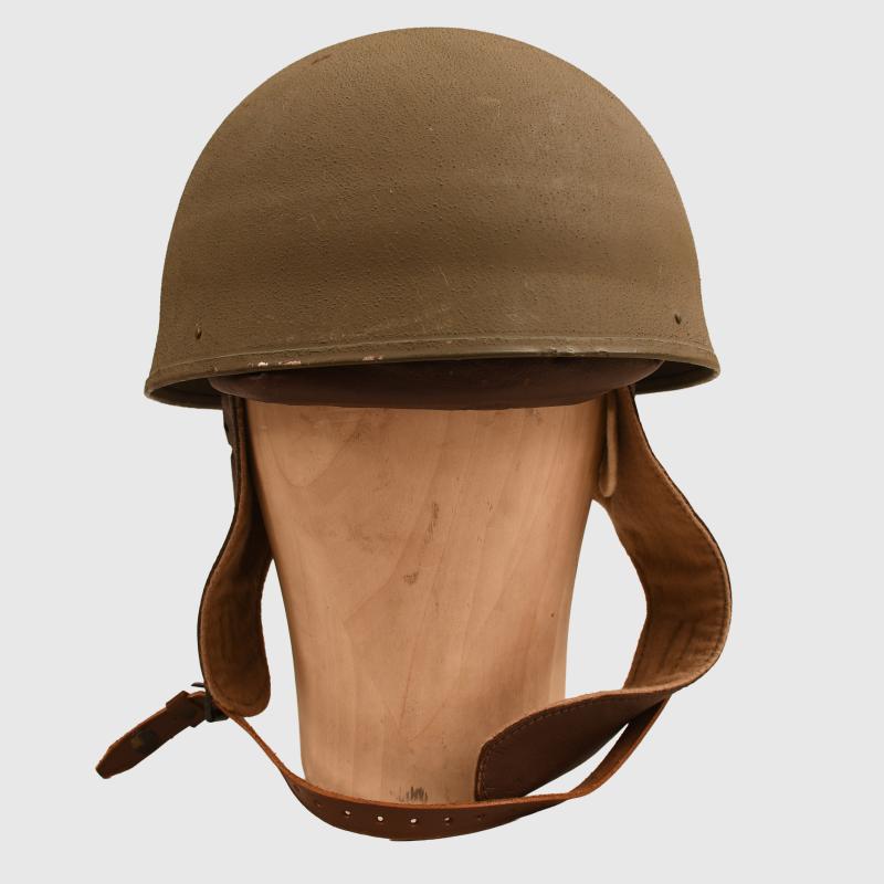 BRITISH WWII DISPATCH RIDERS 1942 DATED MINT CONDITION HELMET.