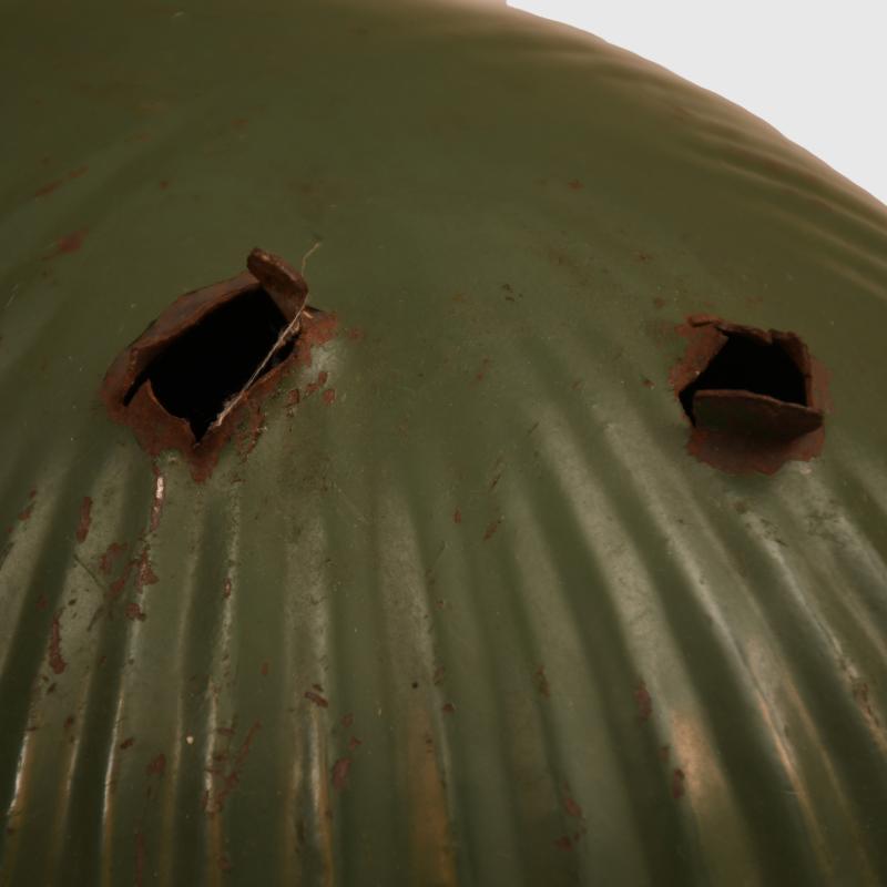 PORTUGUESE SPANISH CIVIL WAR COMBAT HELMET.