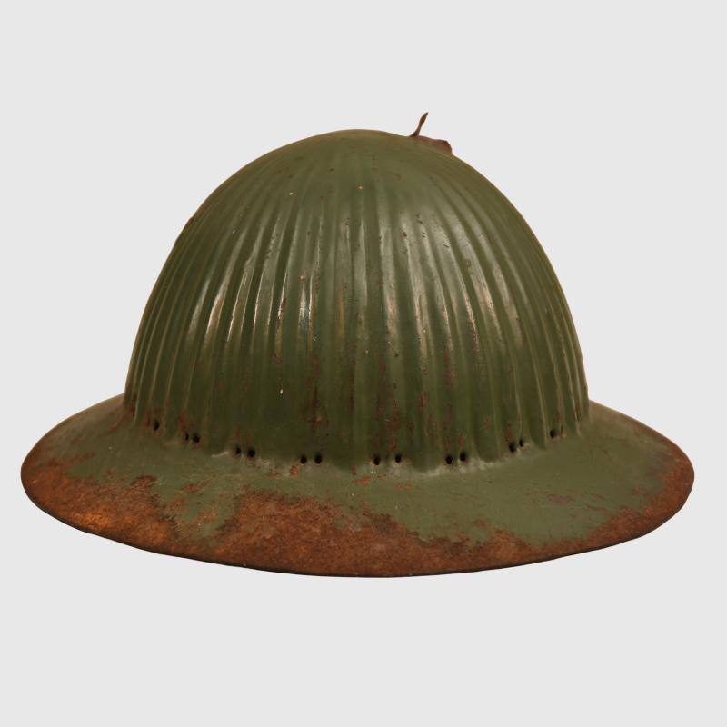 PORTUGUESE SPANISH CIVIL WAR COMBAT HELMET.