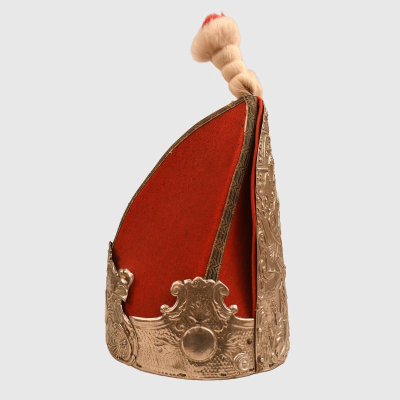 GERMAN WWI 1st GUARD REGIMENT OF FOOT MITRE HELMET.