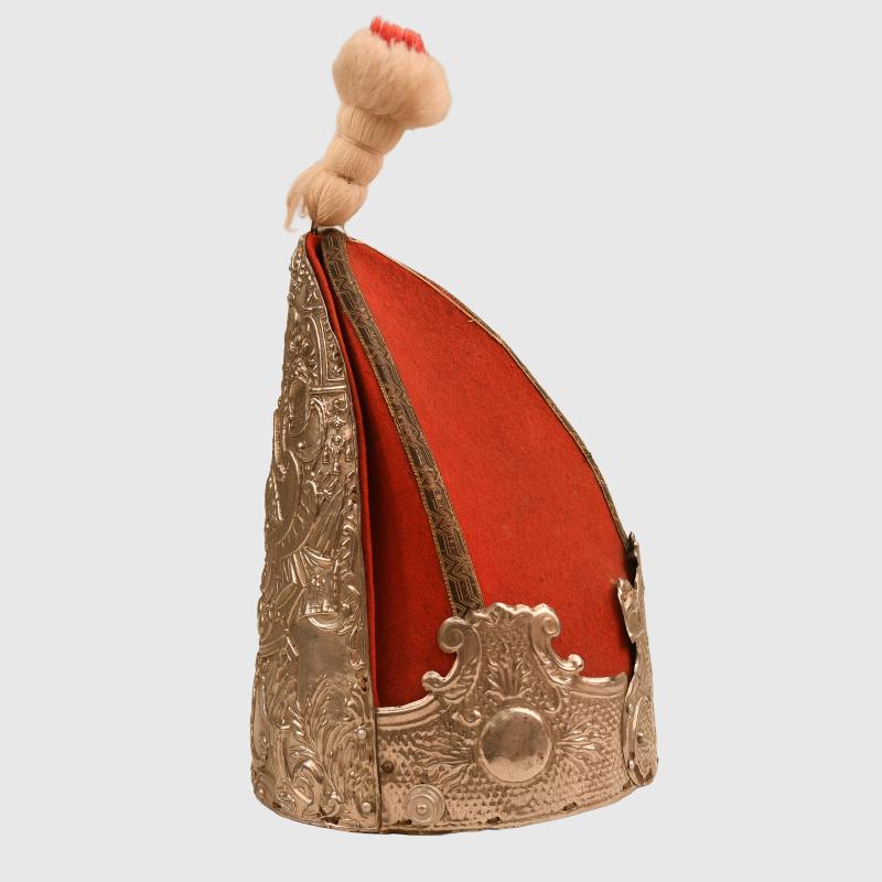 GERMAN WWI 1st GUARD REGIMENT OF FOOT MITRE HELMET.