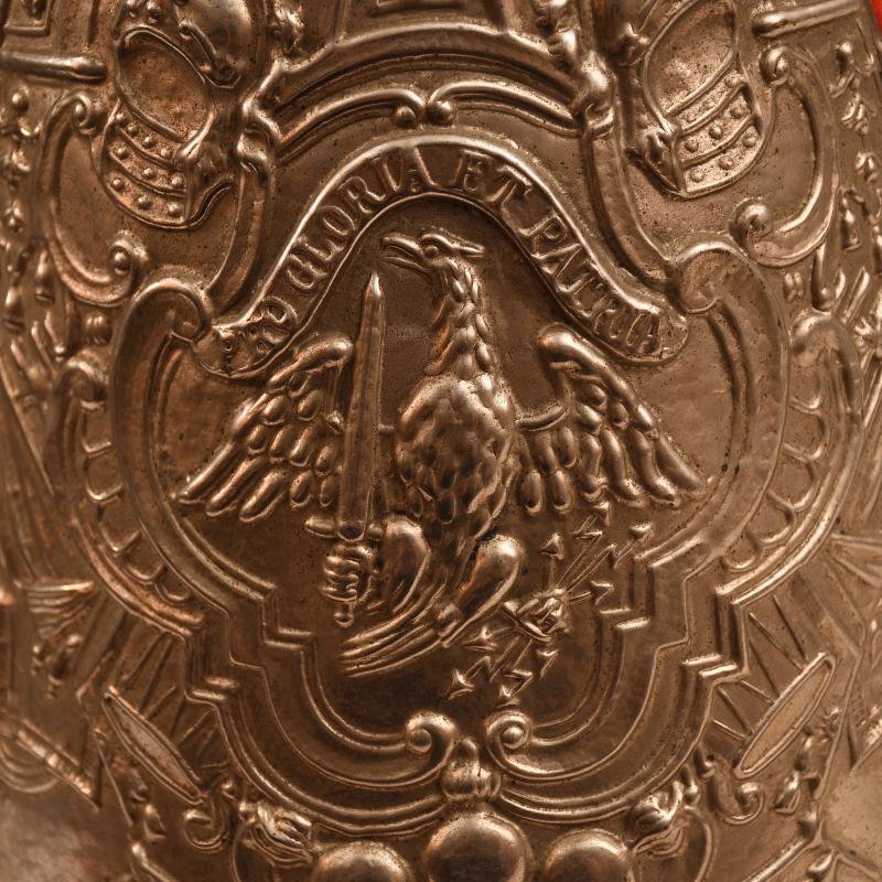 GERMAN WWI 1st GUARD REGIMENT OF FOOT MITRE HELMET.