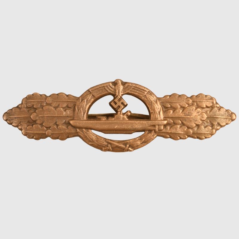 GERMAN WWII KRIEGSMARINE U-BOAT COMBAT CLASS IN BRONZE.
