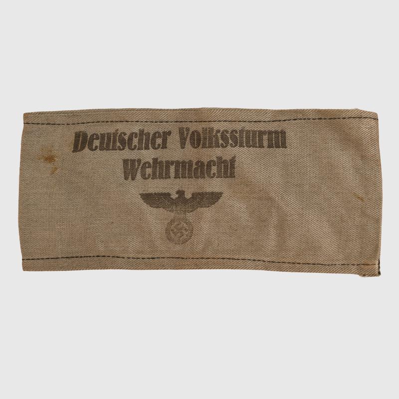 GERMAN WWII VERY LATE WAR VOLKSTURM ARMBAND.