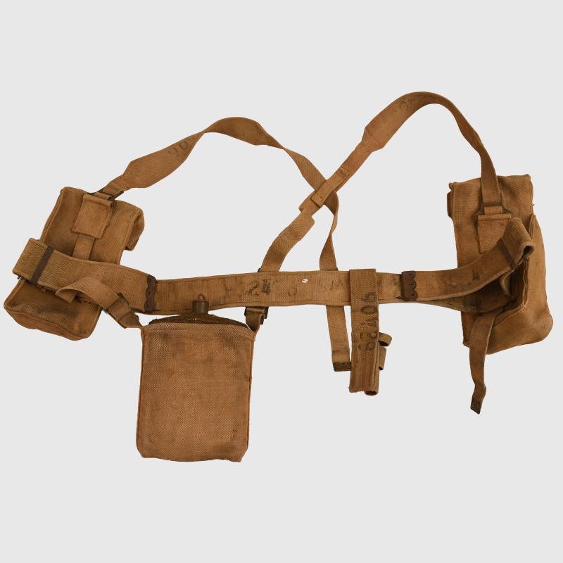 BRITISH WWII SKELETON 1937 EQUIPMENT.