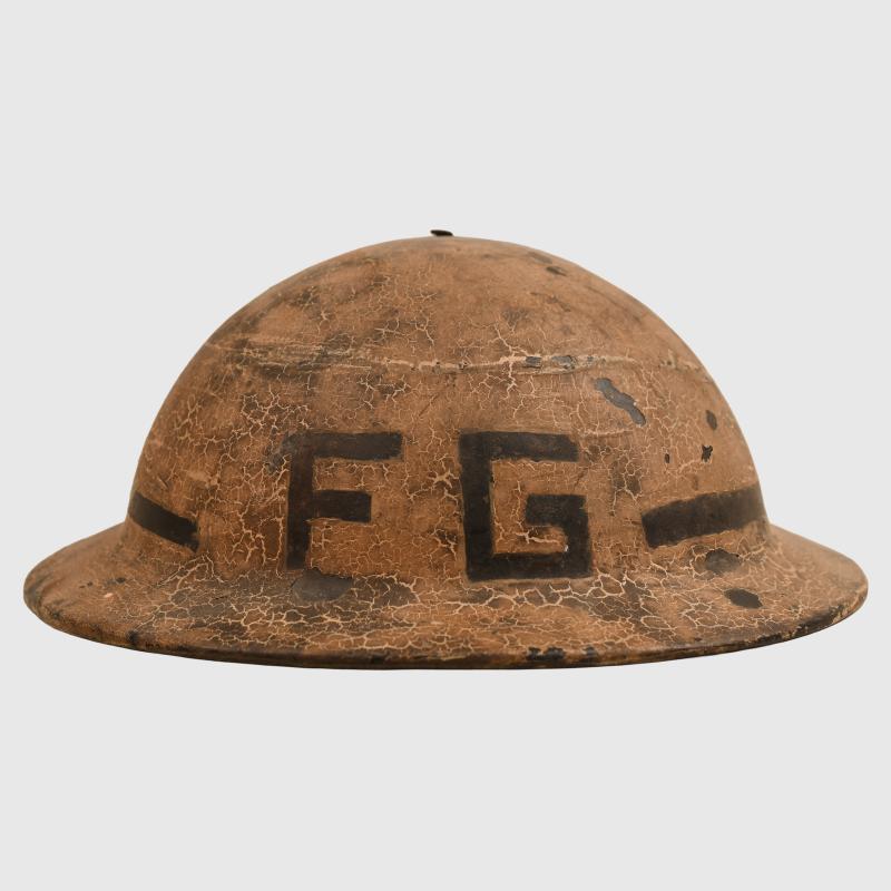 BRITISH WWII PLASFOOT HELMET.