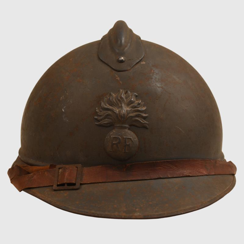 FRENCH WWI ADRIAN HELMET.