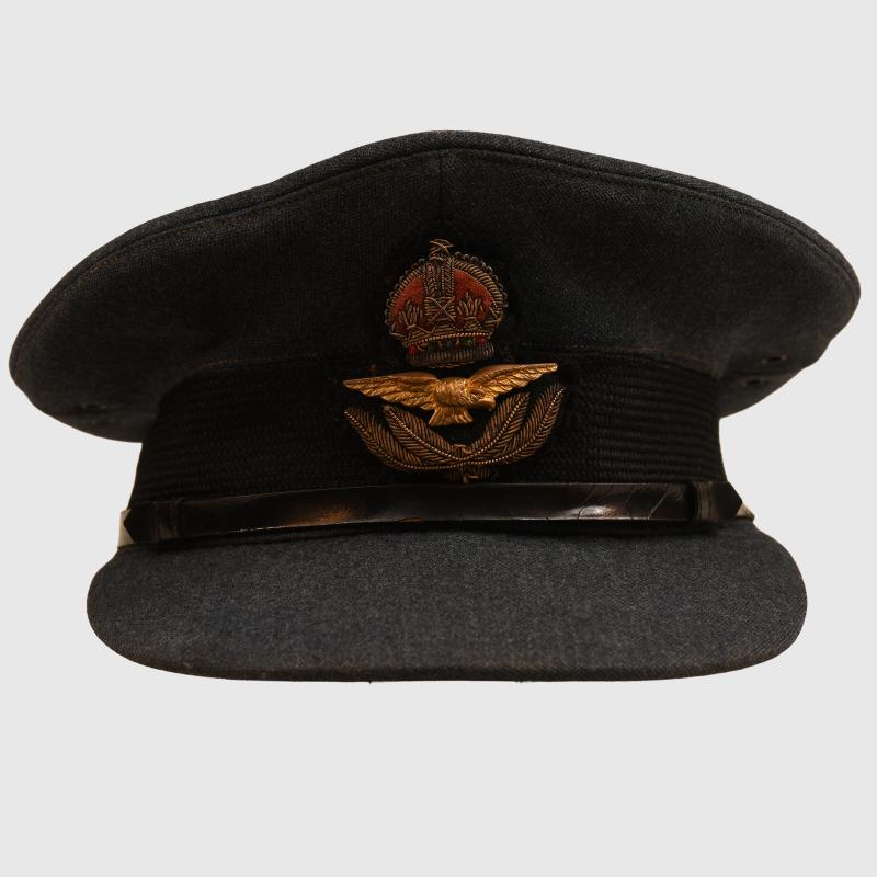 BRITISH WWII RAF OFFICERS CAP.