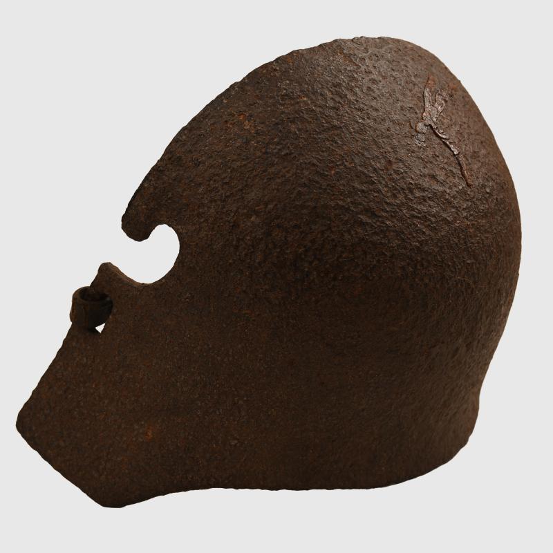 GERMAN WWI M.16 HELMET ARMOURED FRONT PLATE.