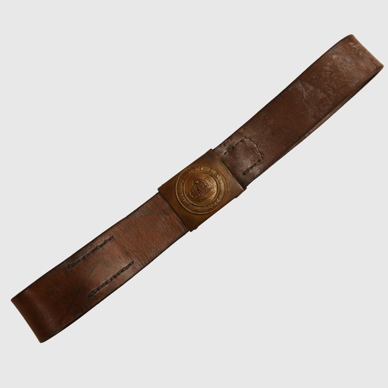 GERMAN WWI 1893 DATED BELT AND BUCKLE.