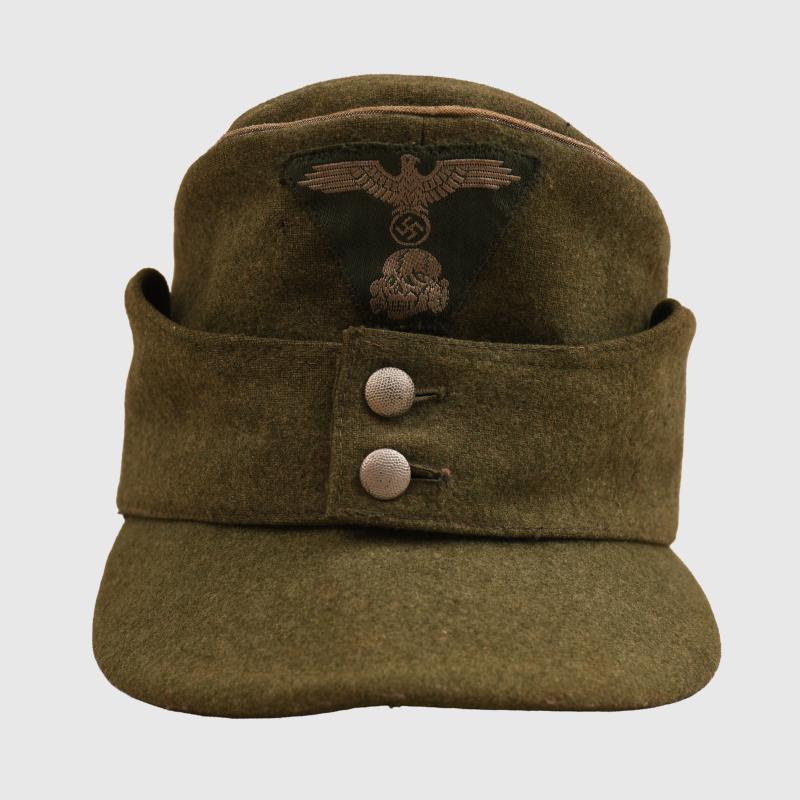 GERMAN WWII WAFFEN SS M43 OFFICERS FIELD CAP.