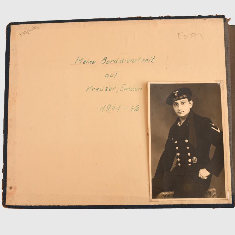 GERMAN WWII CRUISER EMDEN PHOTOGRAPH ALBUM.