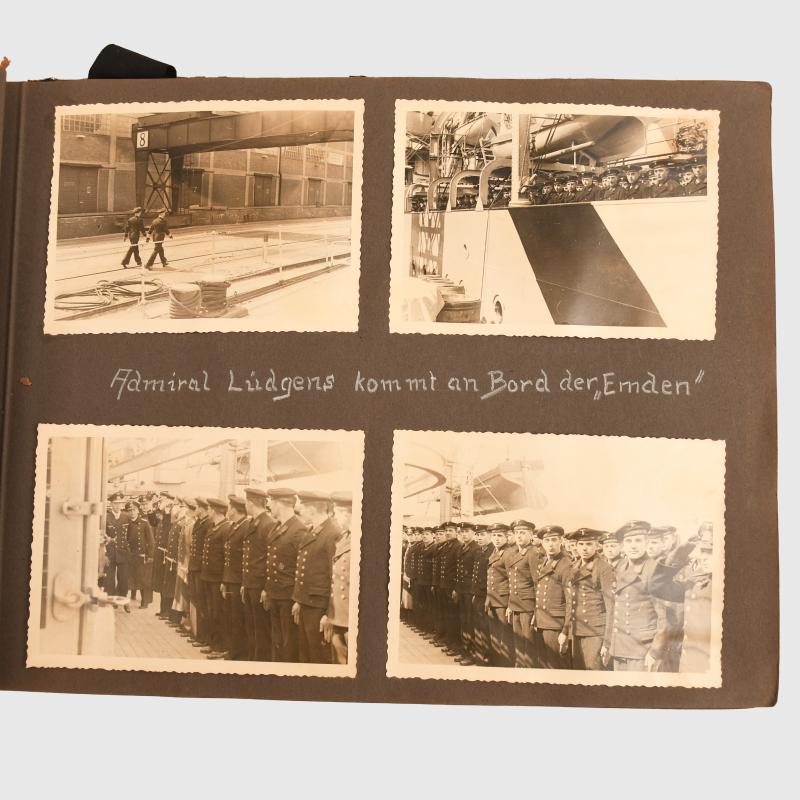GERMAN WWII CRUISER EMDEN PHOTOGRAPH ALBUM.