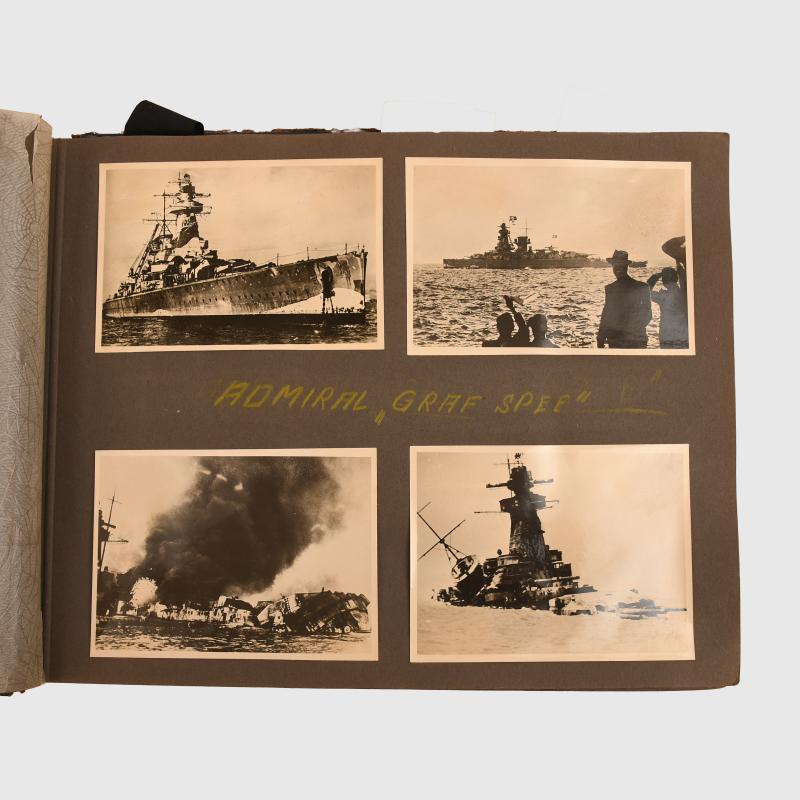 GERMAN WWII CRUISER EMDEN PHOTOGRAPH ALBUM.