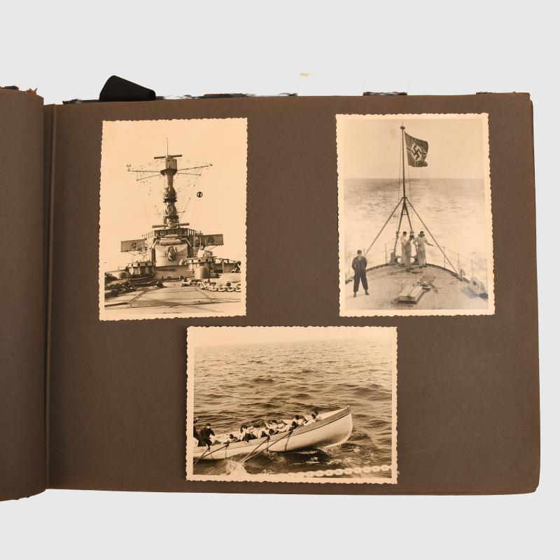 GERMAN WWII CRUISER EMDEN PHOTOGRAPH ALBUM.