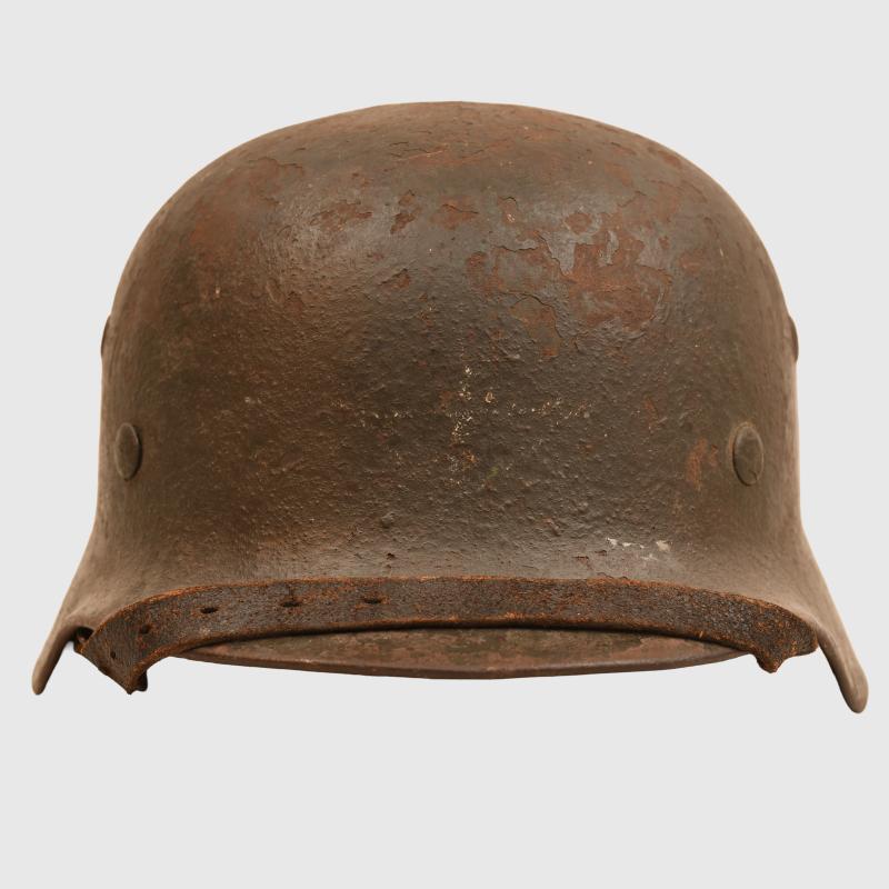 GERMAN WWII ARMY M.35 DOUBLE DECAL COMBAT HELMET