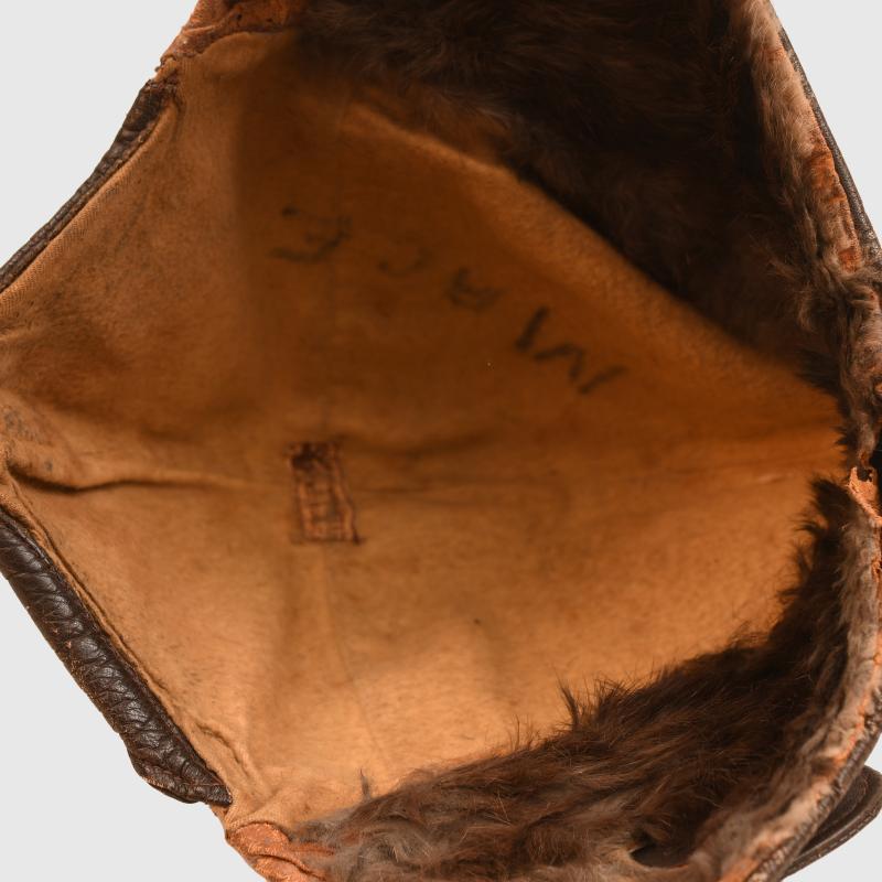 BRITISH WWI RFC FLYING HELMET.