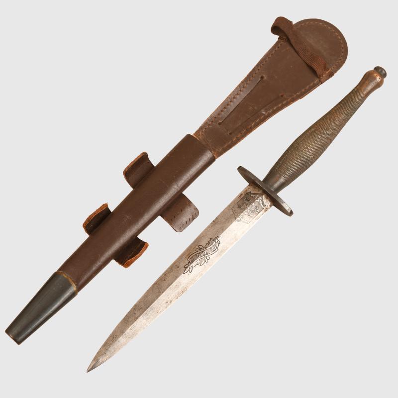 BRITISH WWII FAIRBAIRN SYKES SECOND PATTERN FIGHTING KNIFE.