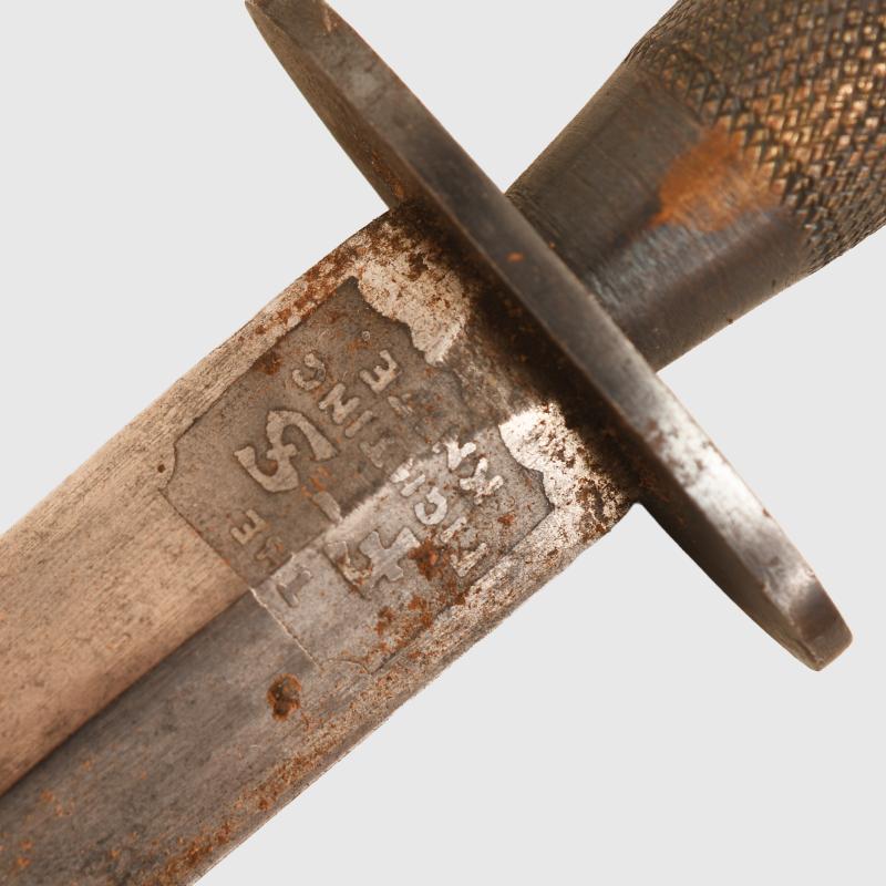 BRITISH WWII FAIRBAIRN SYKES SECOND PATTERN FIGHTING KNIFE.