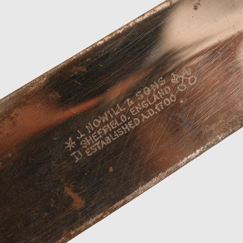 ENGLISH VICTORIAN HUNTERS BOWIE KNIFE.