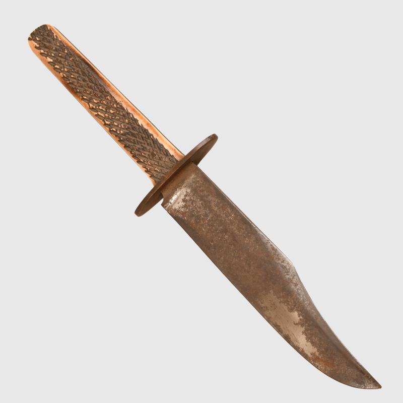 ENGLISH VICTORIAN HUNTERS BOWIE KNIFE.