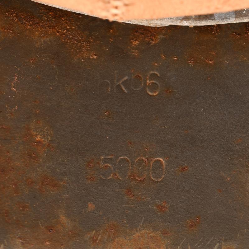GERMAN WWII LUFTWAFFE M42 SINGLE DECAL COMBAT HELMET.