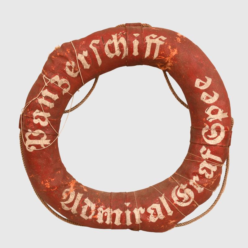 GERMAN WWII BATTLESHIP ADMIRAL GRAF SPEE LIFEBUOY.