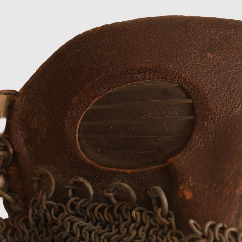 BRITISH WWI TANK CREW PROTECTIVE FACE MASK.