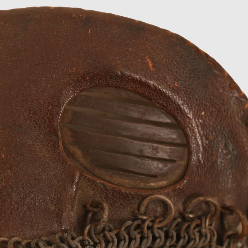 BRITISH WWI TANK CREW PROTECTIVE FACE MASK.