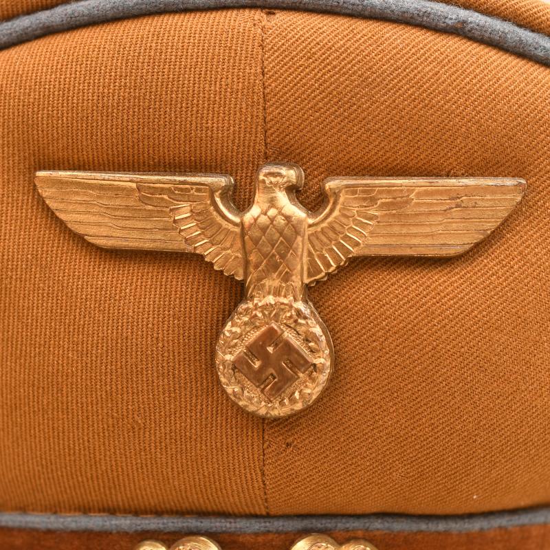 GERMAN WWII NSDAP ORTS GROUP LEVEL OFFICIALS VISOR CAP.