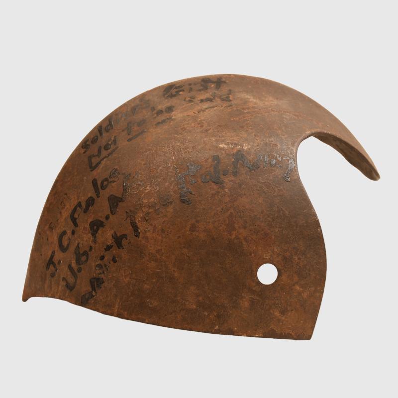 AUSTRIAN WWI MODEL 1905 AUSTRIAN DRAGOON HELMET, ARMOURED FRONT PLATE.