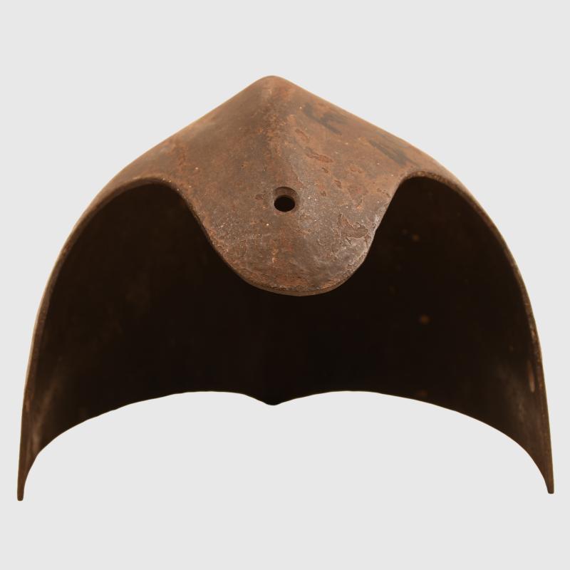 AUSTRIAN WWI MODEL 1905 AUSTRIAN DRAGOON HELMET, ARMOURED FRONT PLATE.