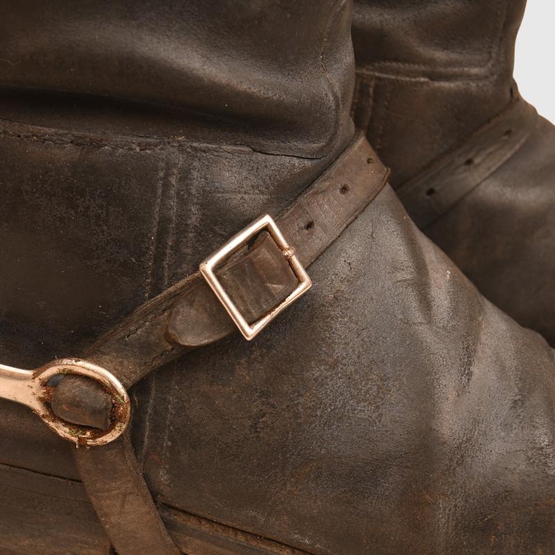 GERMAN WWI OFFICERS CAVALRY BOOTS IDENTIFIED.