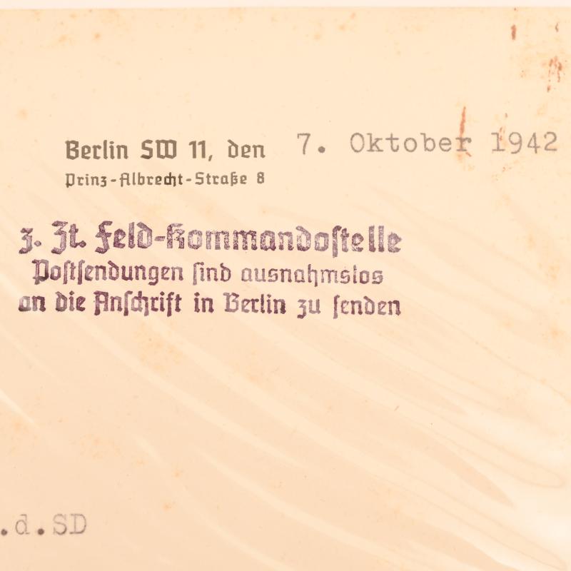 GERMAN WWII HEINRICH HIMMLER SIGNED LETTER.